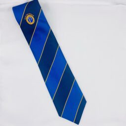 Member's striped tie in Navy/Blue