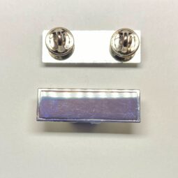 Collarette clutch back Silver finish 40mm x 14mm