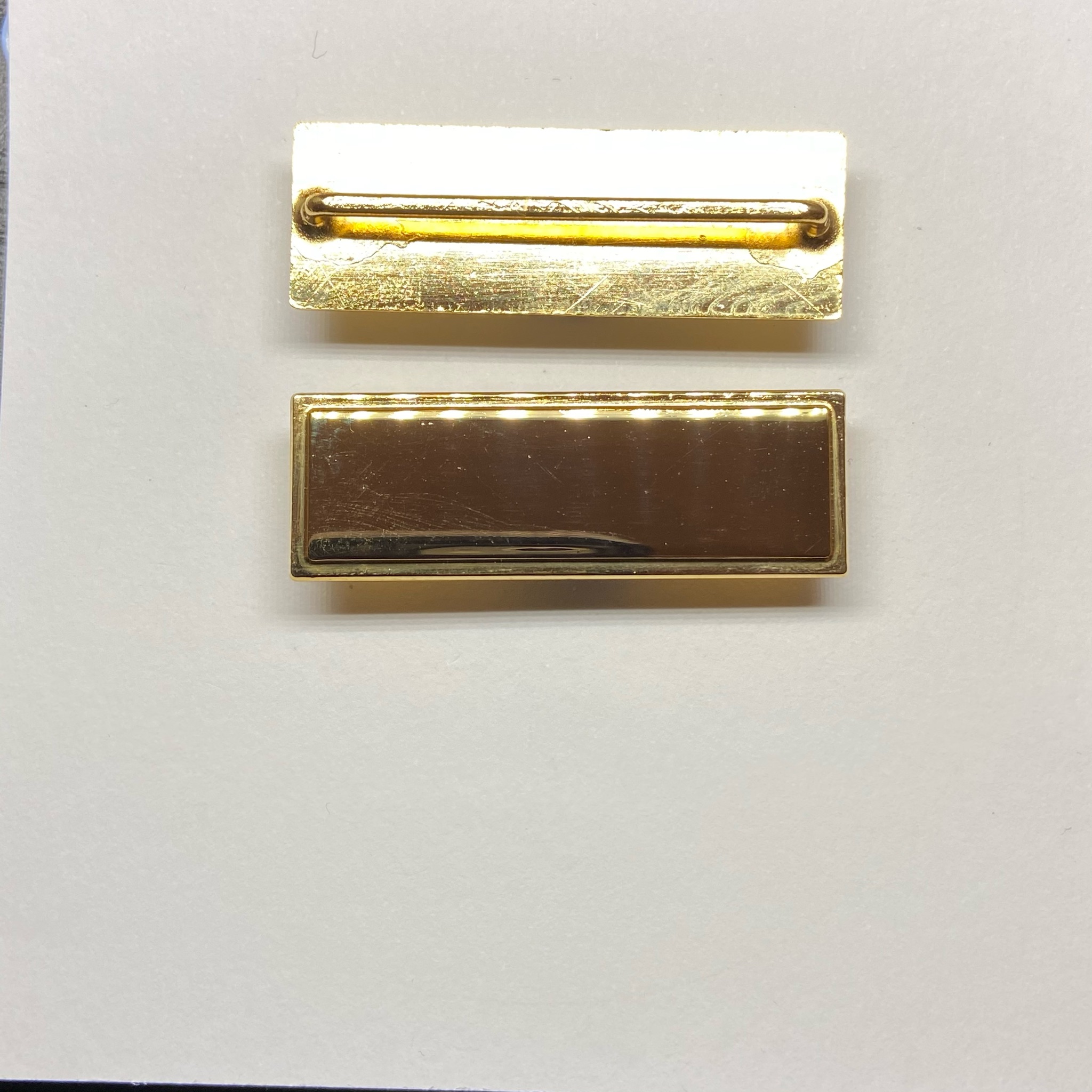 Collarette slide bar Gilt finish 40mm x 14mm