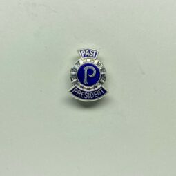 Past President's lapel badge Silver Clutch Back