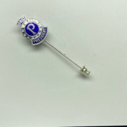 Past President's lapel badge Silver Stickpin
