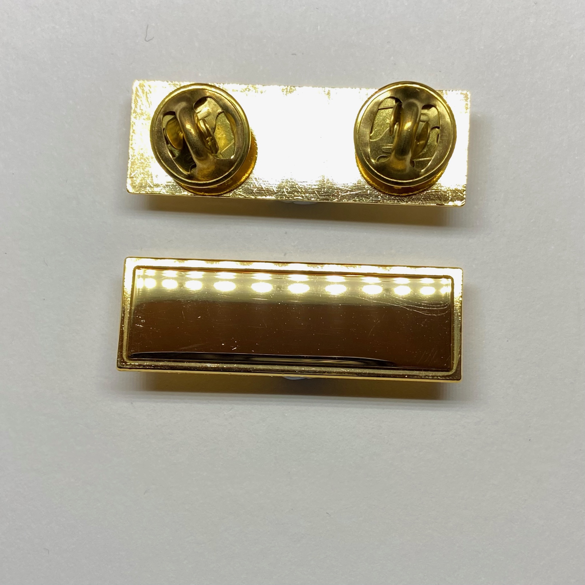 Collarette clutch back Gilt finish 40mm x 14mm